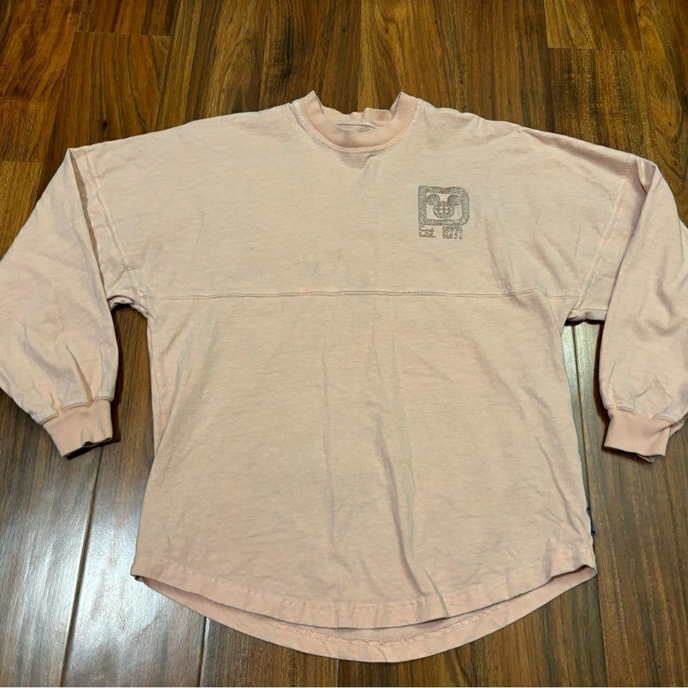 Walt Disney World light pink/gold spirit jersey long sleeve teeโshirt